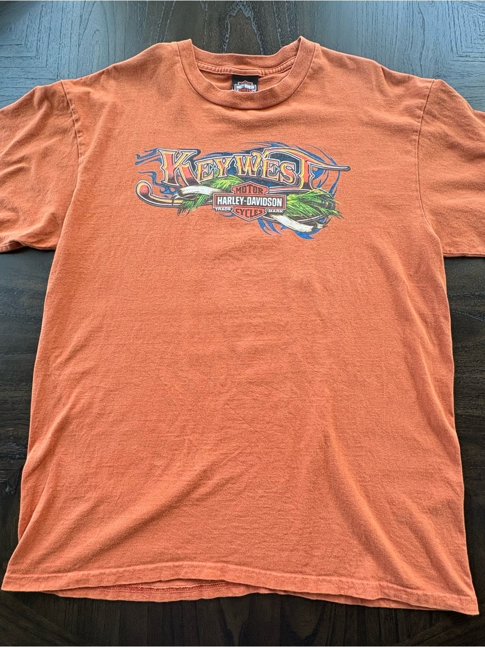 Harley Davidson Key West Florida XL Made USA Pin Up Graphic T Shirt